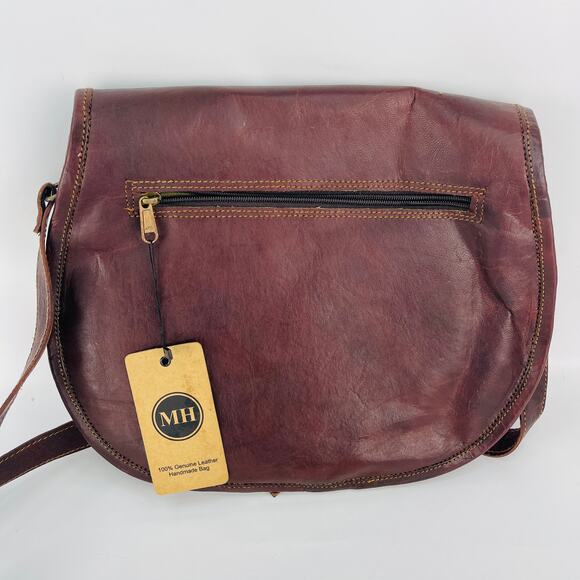 M&H Genuine Leather Shoulder Bag - Read Description - Picture 3 of 7